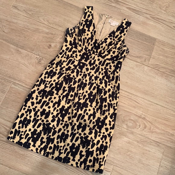 Michael Kors A Line Animal Print Dress - Picture 2 of 10